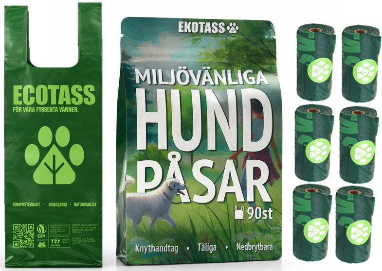 90st Miljövänliga Hundbajspåsar